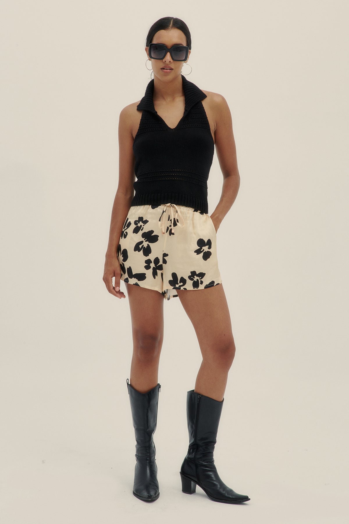 Top Halter Negro - Polonio