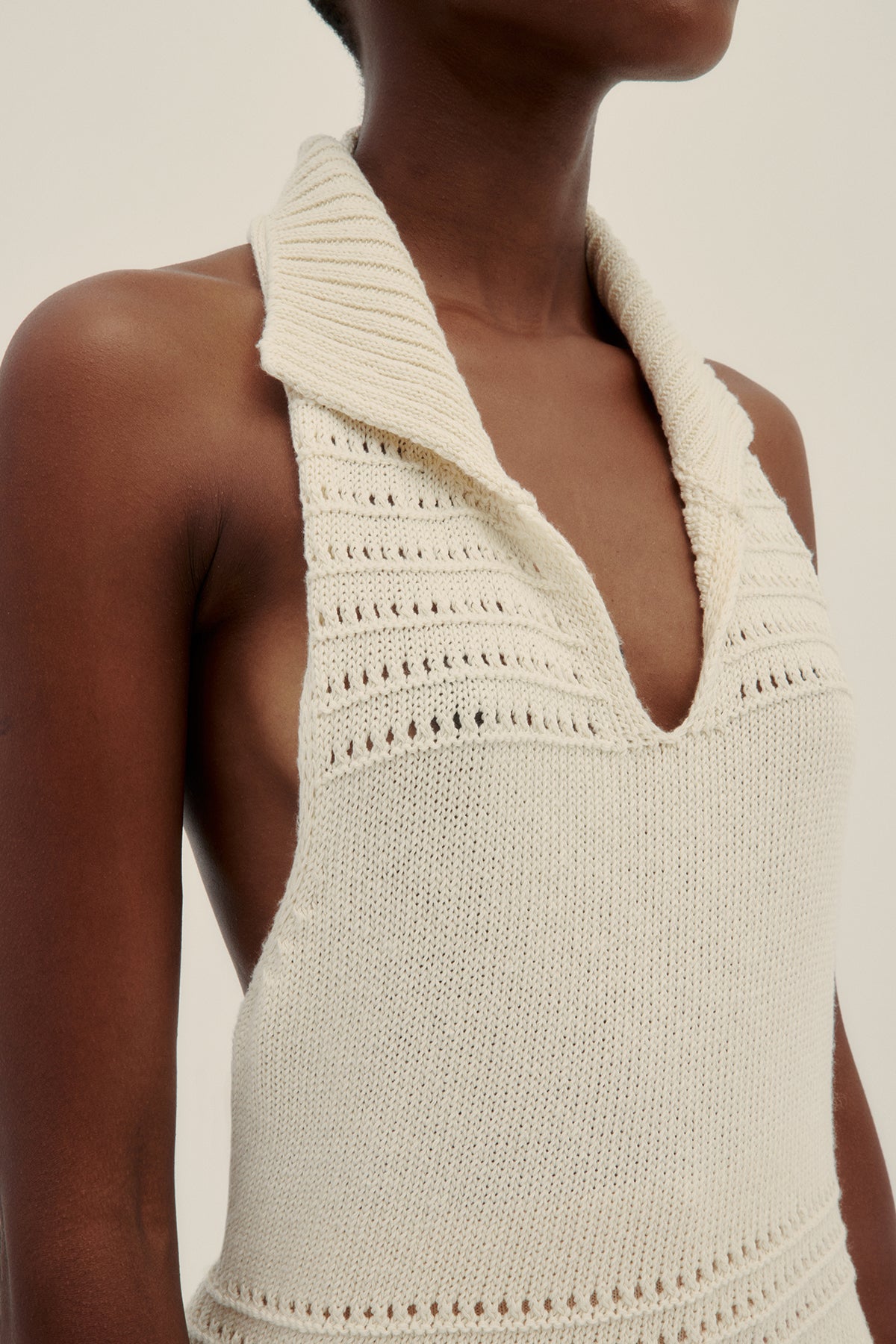 Top Halter Crema - Polonio