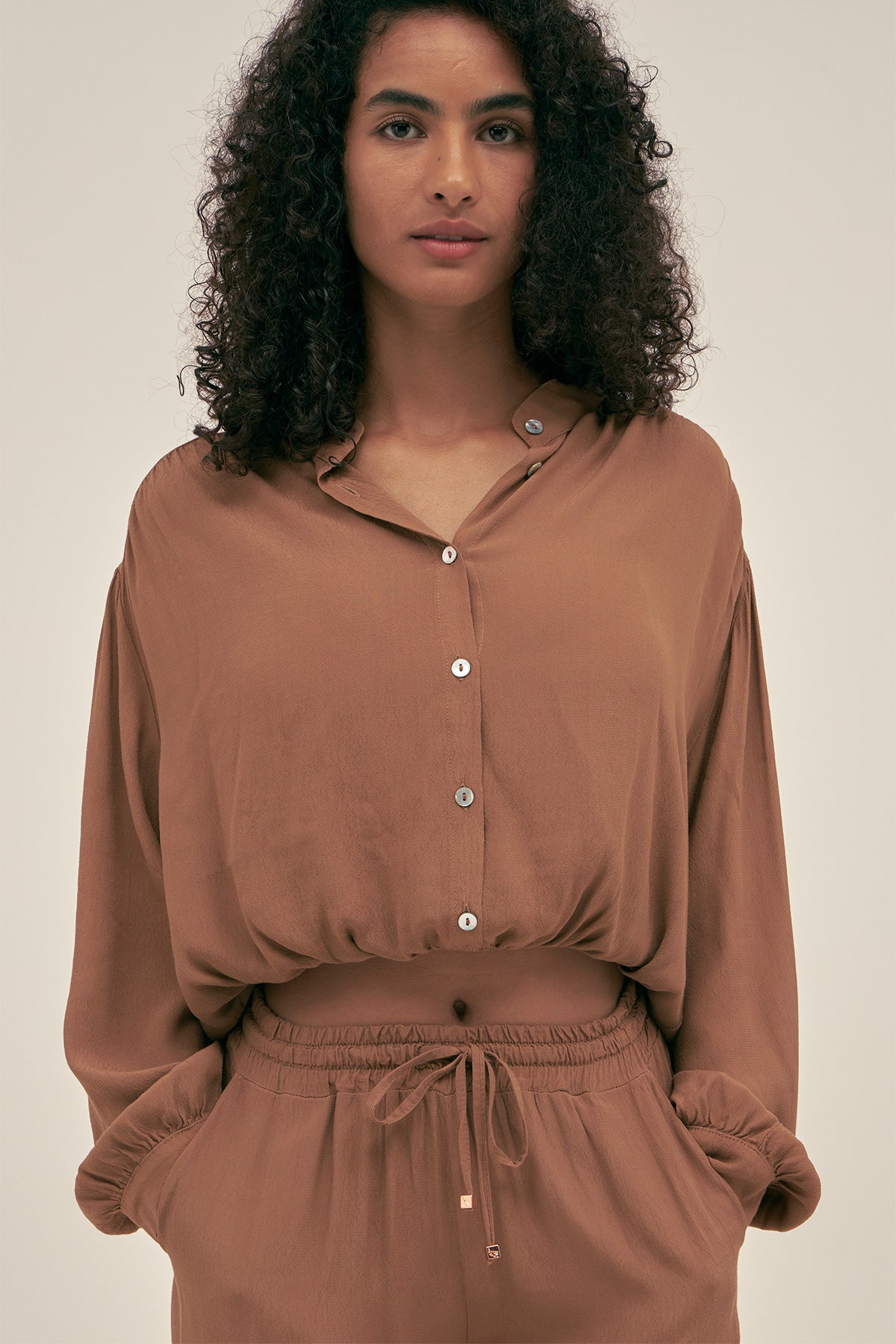 Camisa Abby Bronce - Polonio