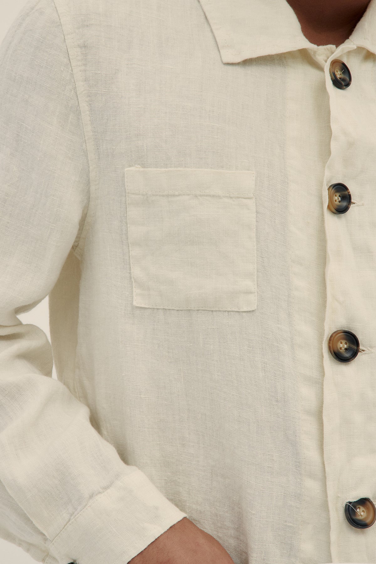 Chaqueta Lino Premium Crema - Polonio