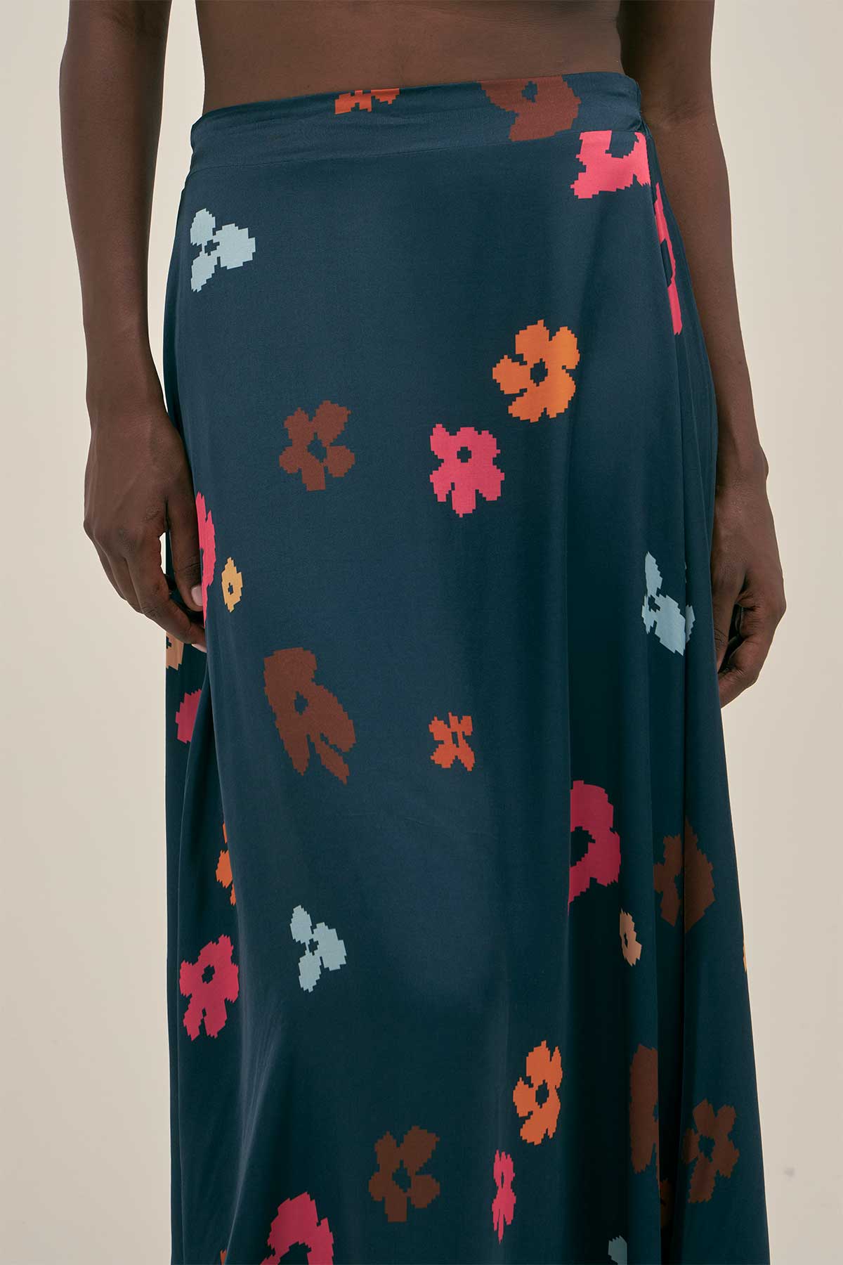 Falda Maxi Poppy Night - Polonio
