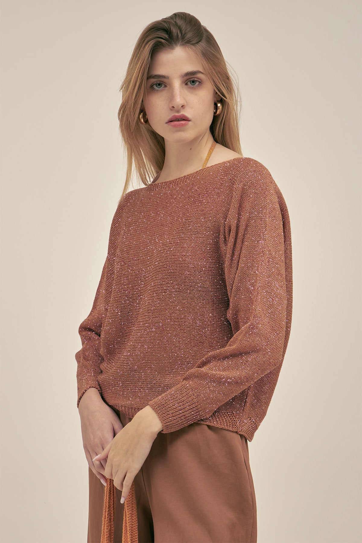 Jersey Lu Ring de Lurex Camel - Polonio
