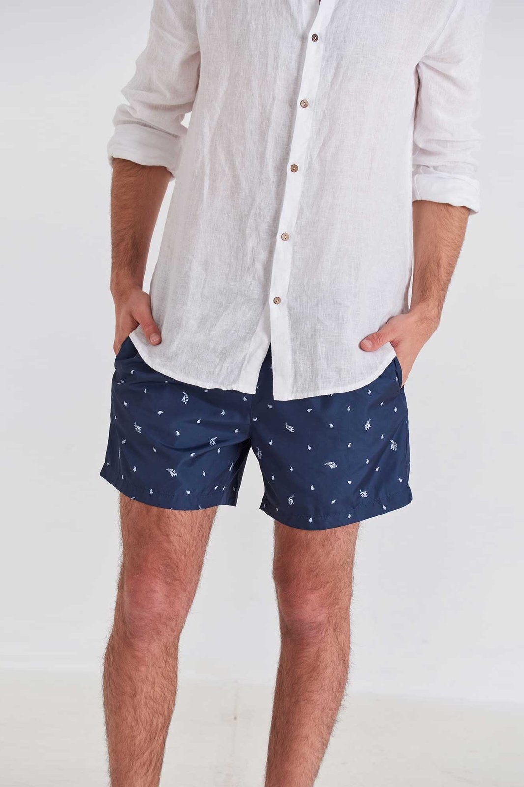 Bañador Runner Mini Platanos Azul - Polonio