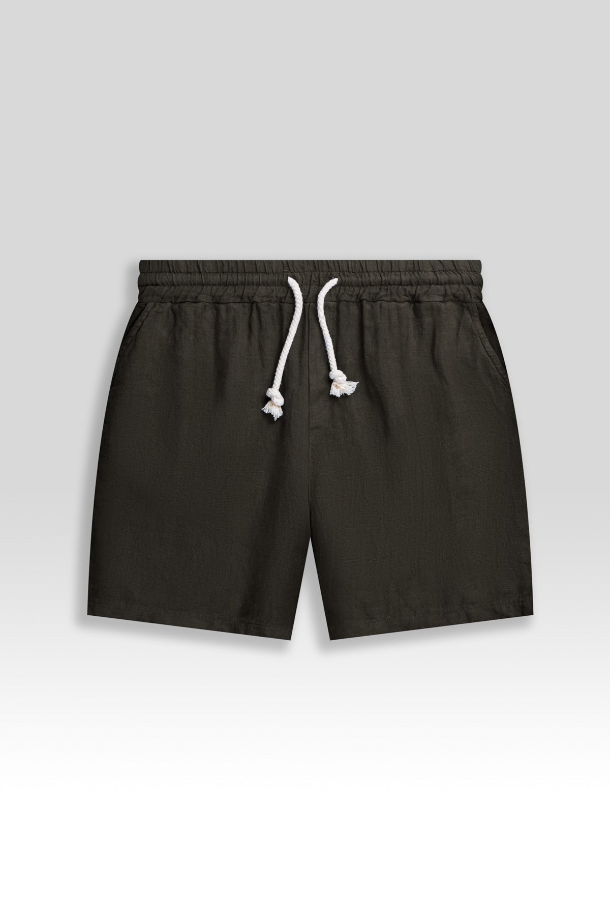 Short 100% Lino Premium Negro - Polonio
