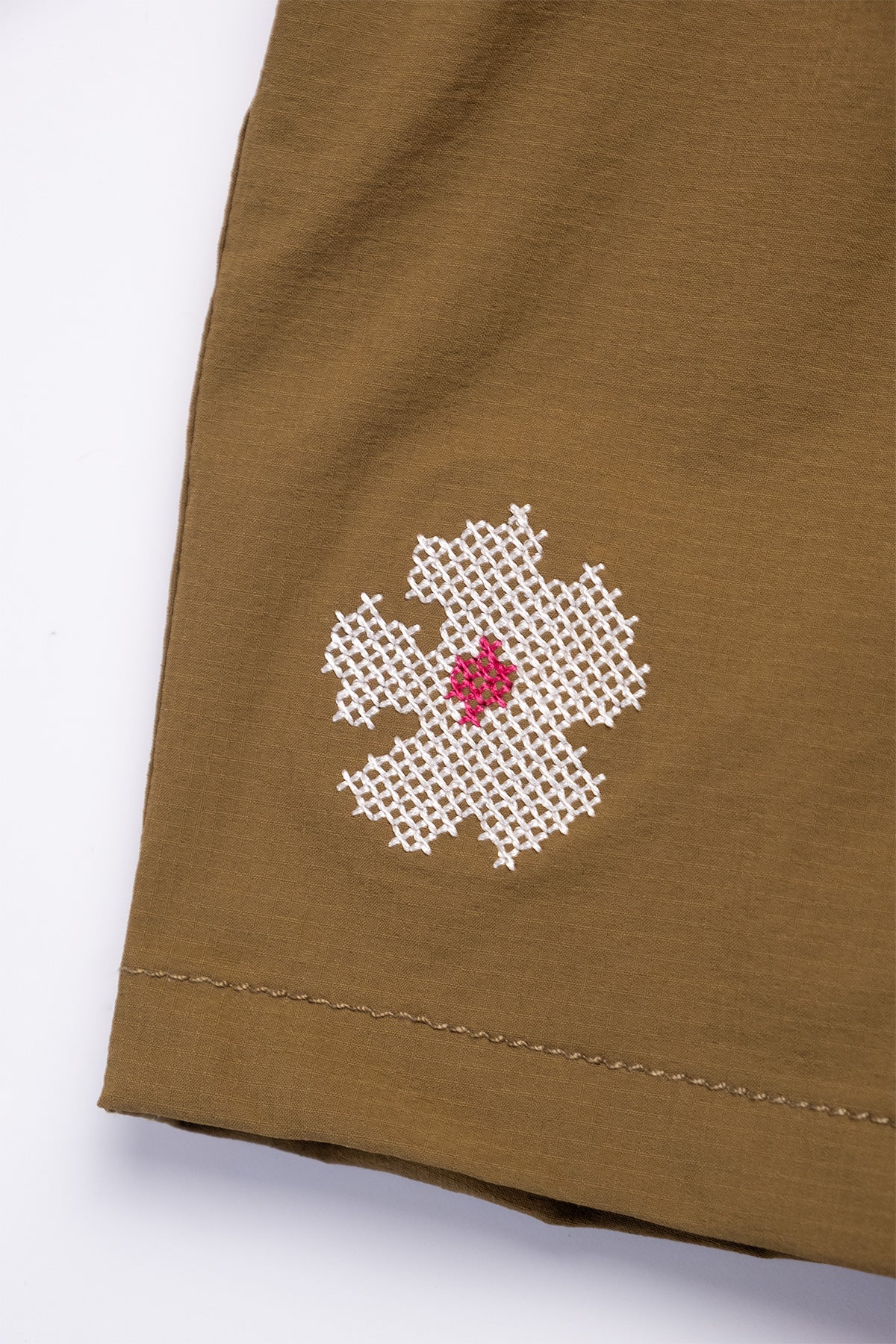 Short de Baño Classic Bordado Army - Polonio