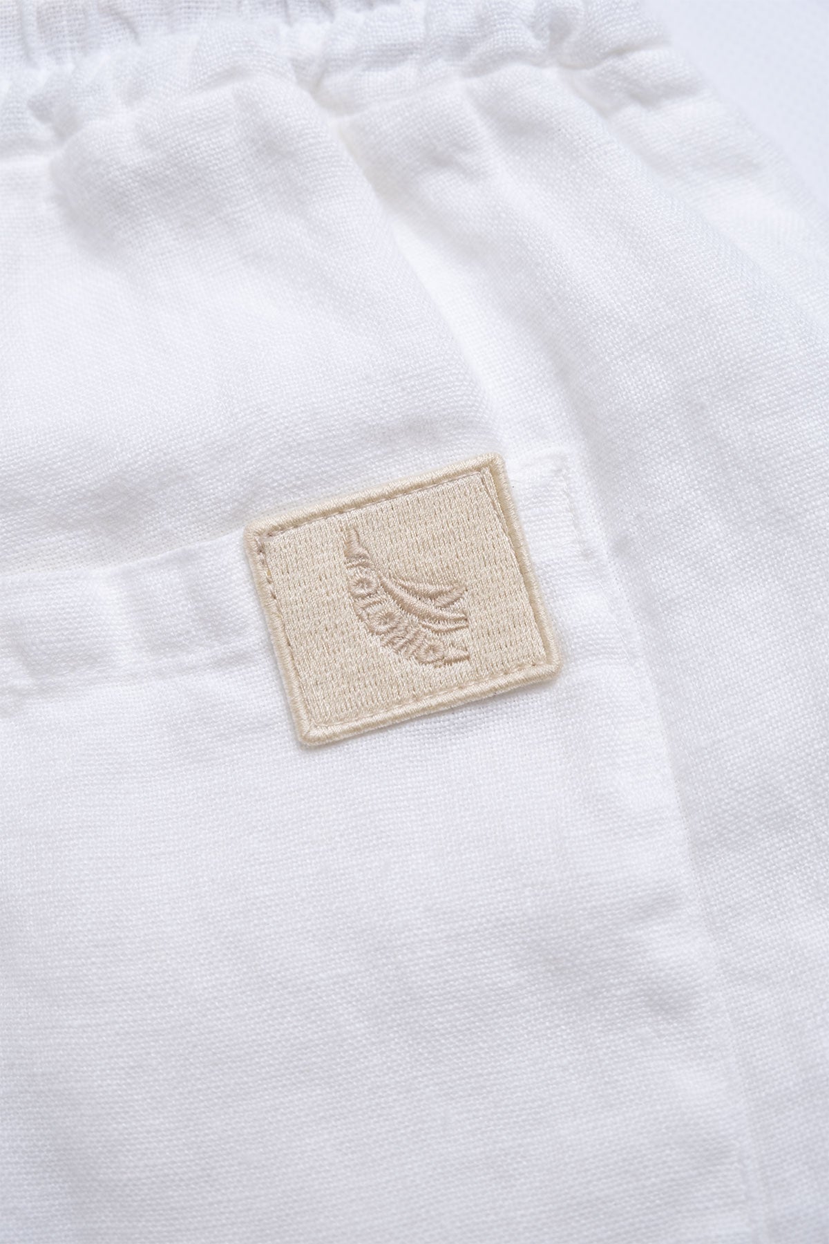 Short 100% Lino Premium Blanco - Polonio