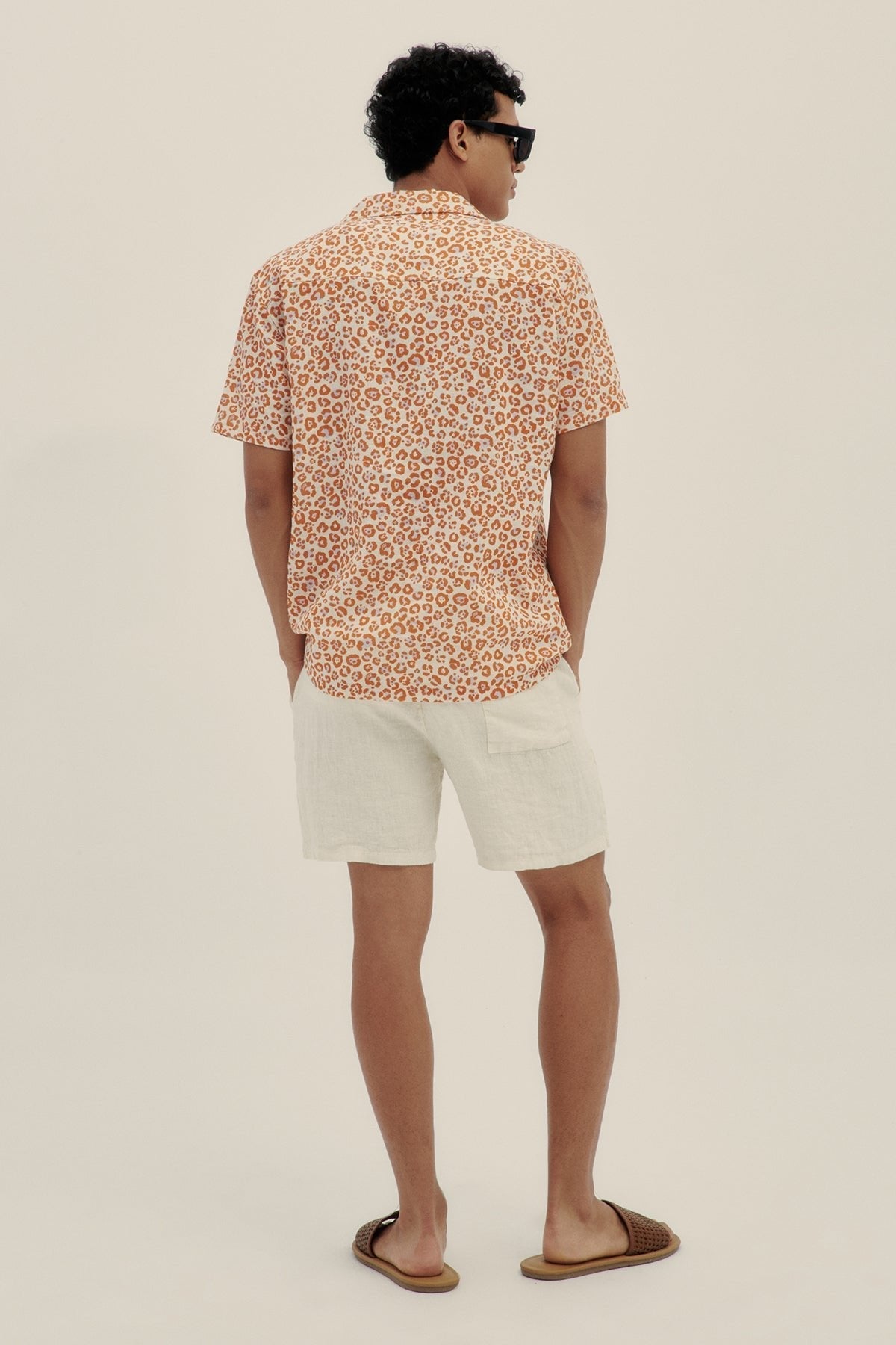 Short 100% Lino Premium Blanco - Polonio