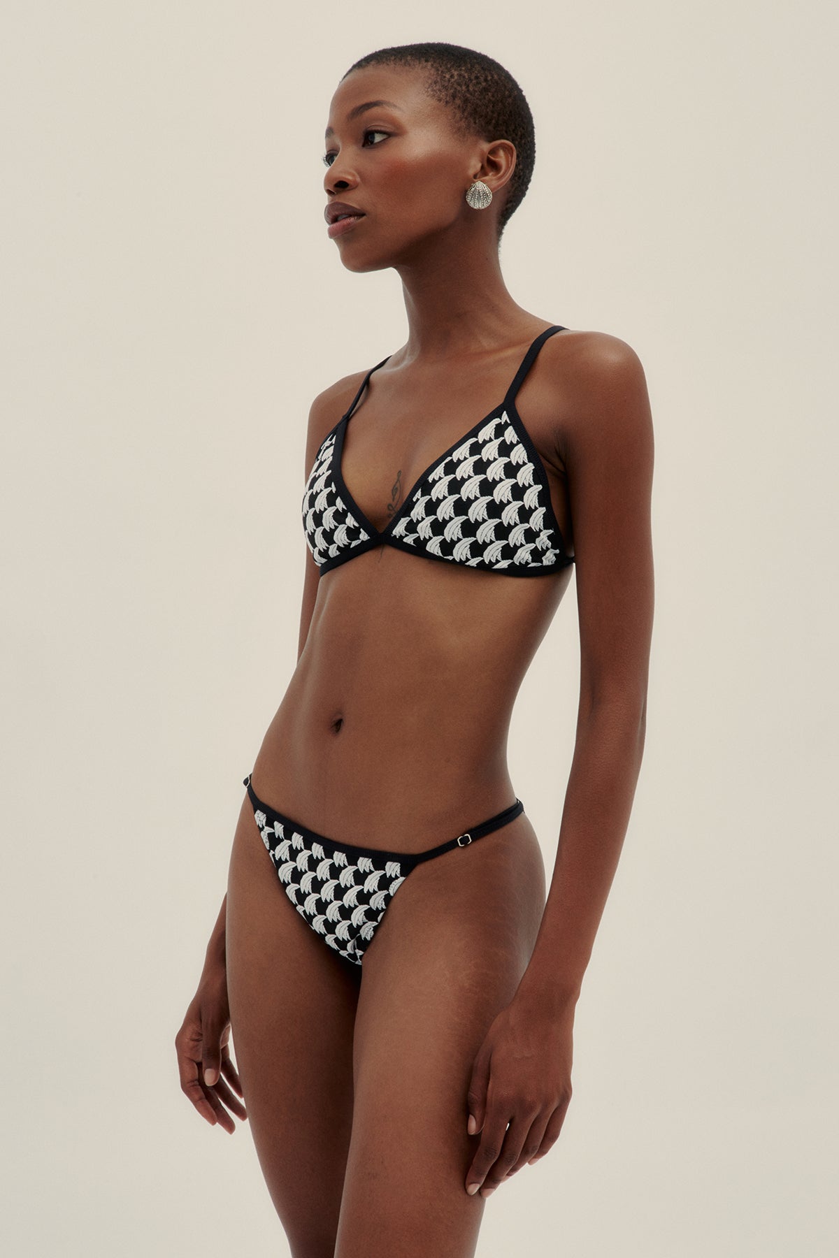 Top Bikini Vale Jacquard Banana - Polonio
