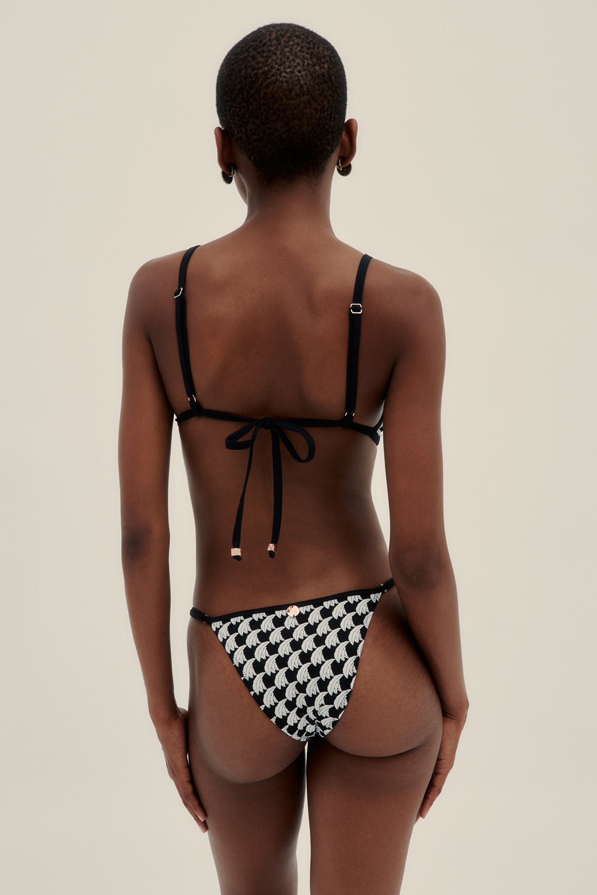 Top Bikini Vale Jacquard Banana - Polonio