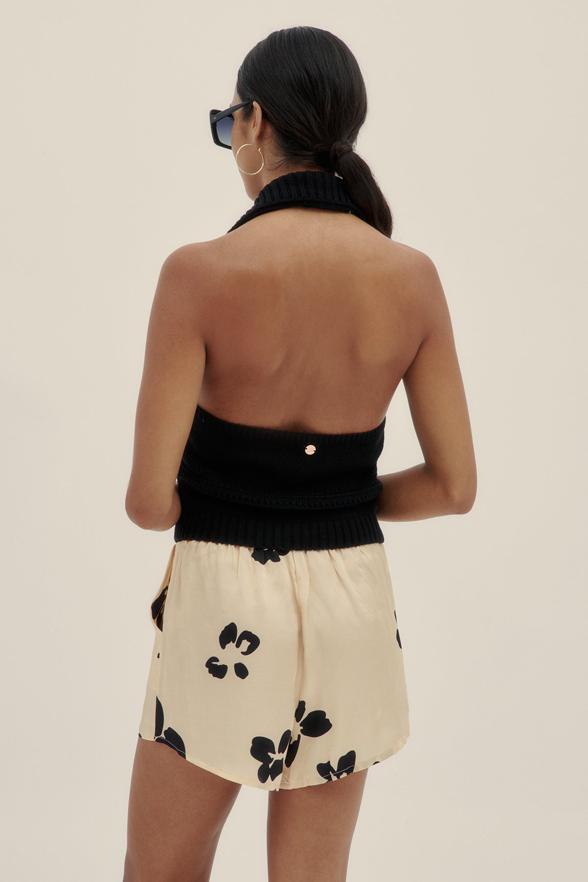 Top Halter Negro - Polonio