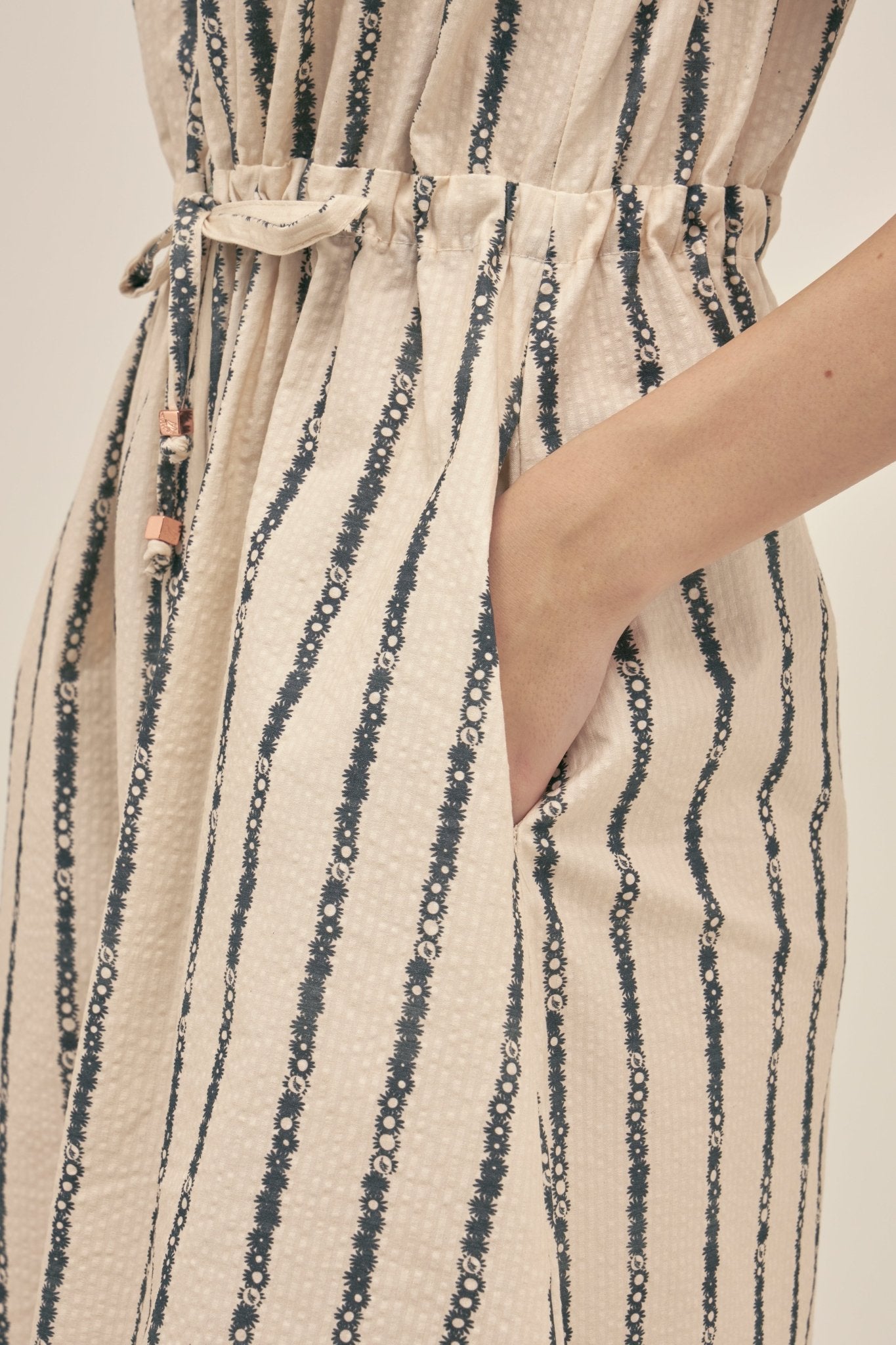 Vestido Angie Floral Stripe - Polonio