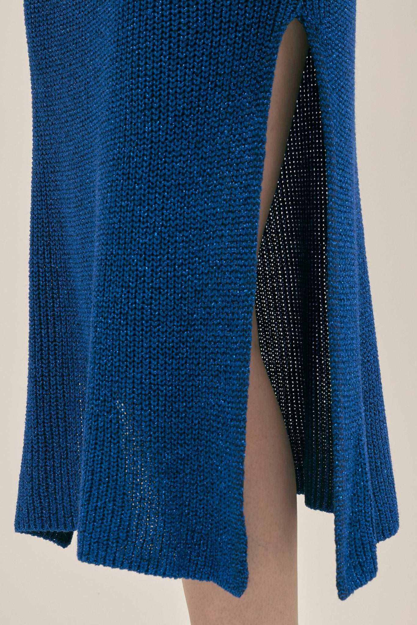 Vestido Eli Lurex Azul - Polonio