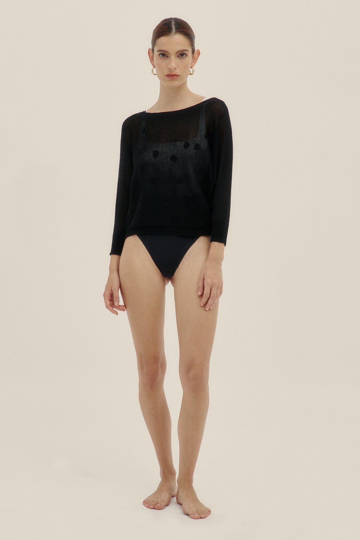 Lu Ring Jersey Negro - Polonio