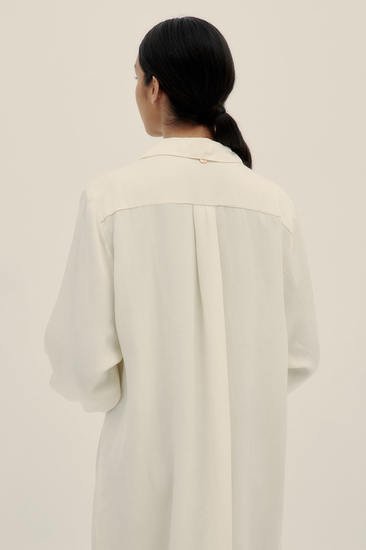 Camisa Manga Larga Crema - Polonio