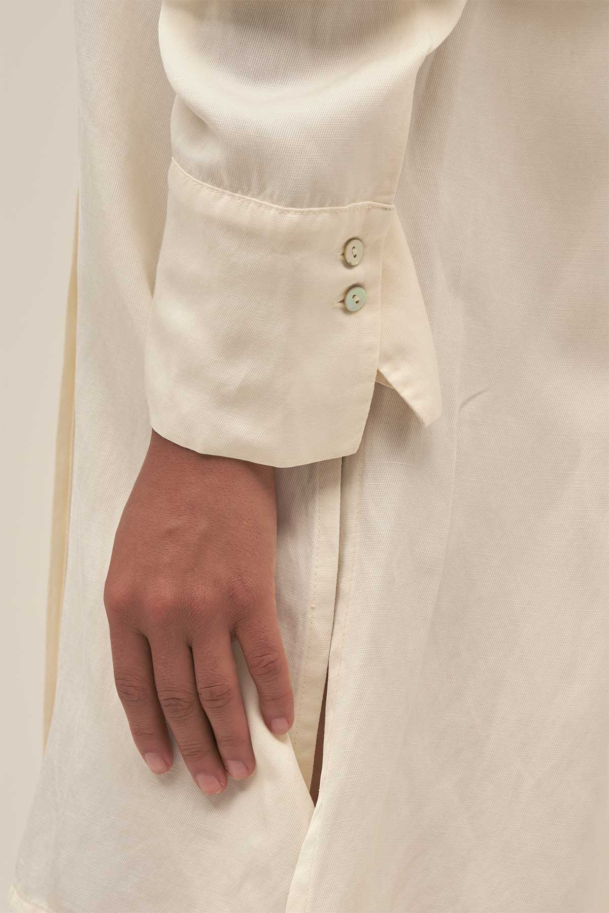 Camisola Larga Marti Crema - Polonio