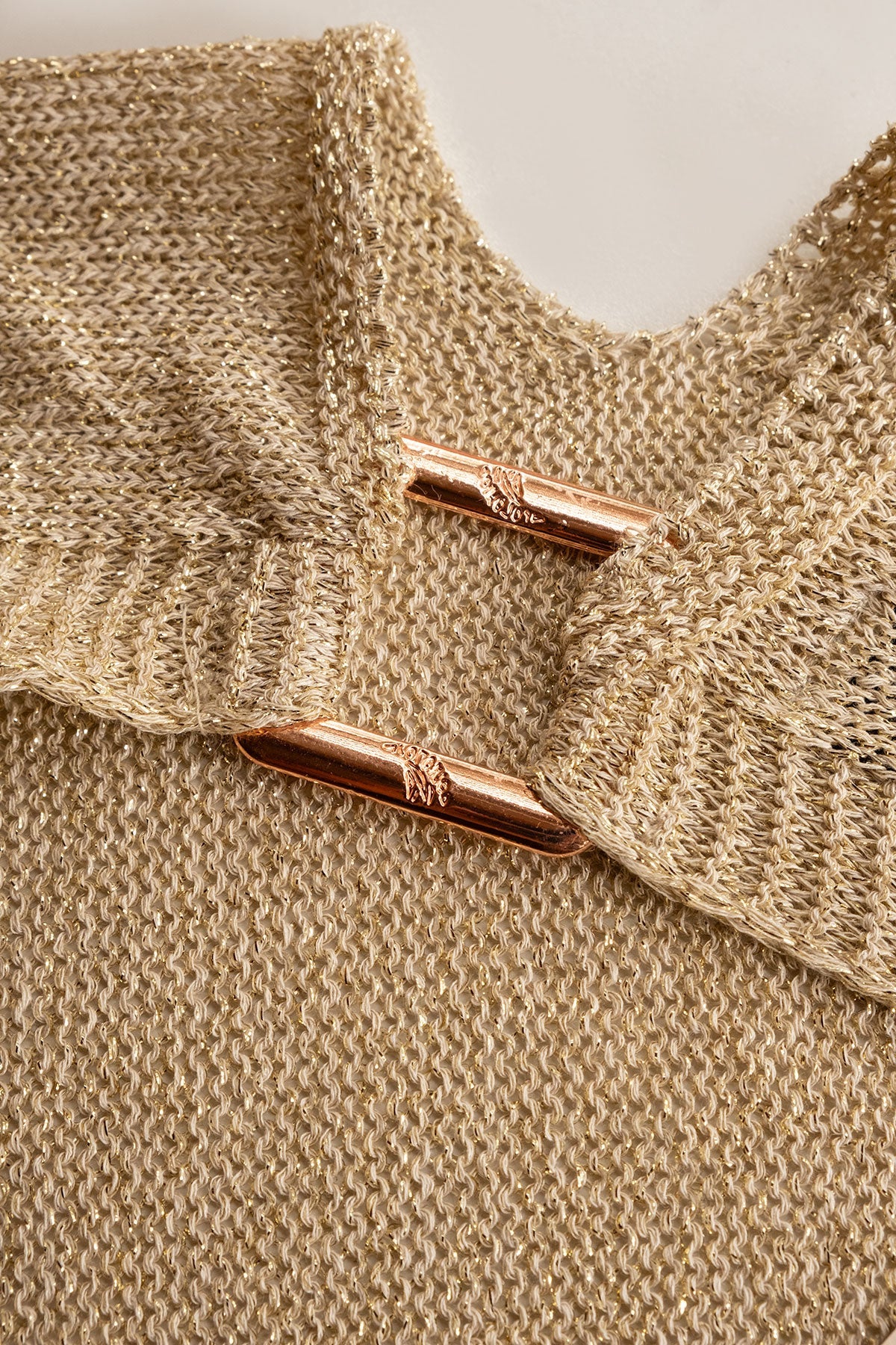 Jersey Lu Ring de Lurex Oro - Polonio