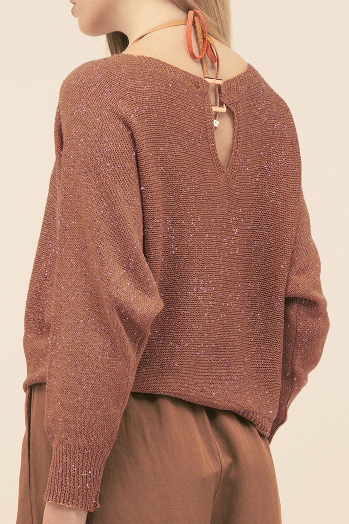 Jersey Lu Ring de Lurex Camel - Polonio