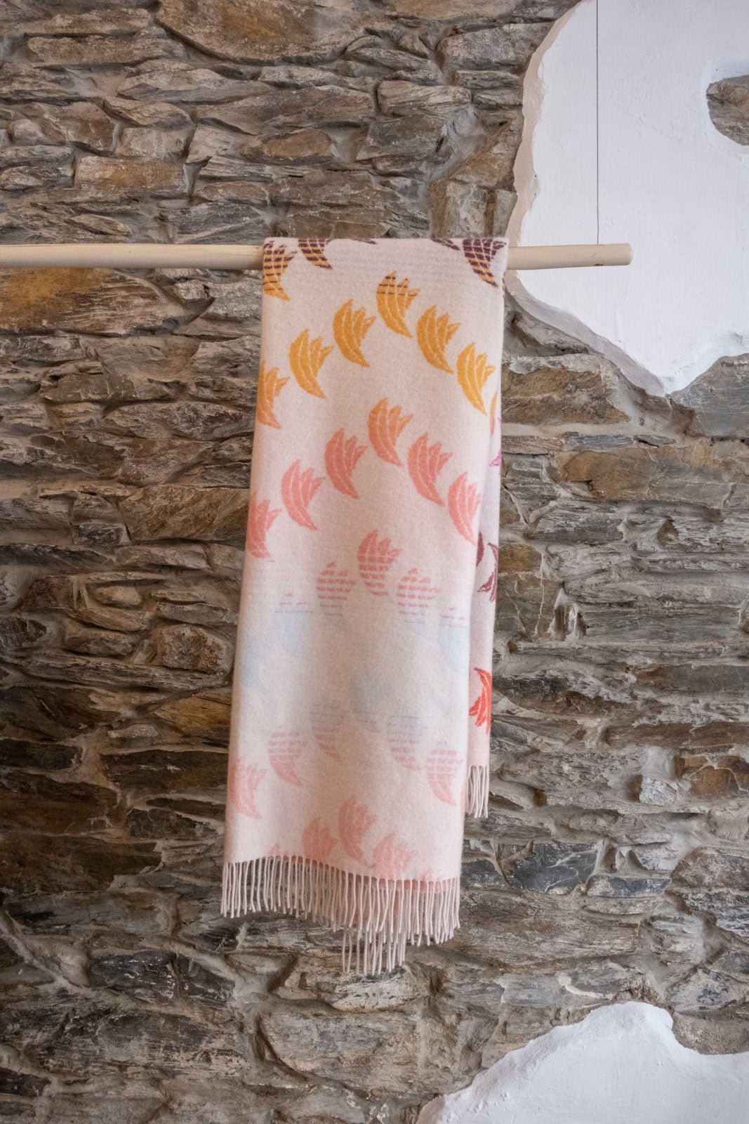 Manta Cashmere Banana Rainbow - Polonio