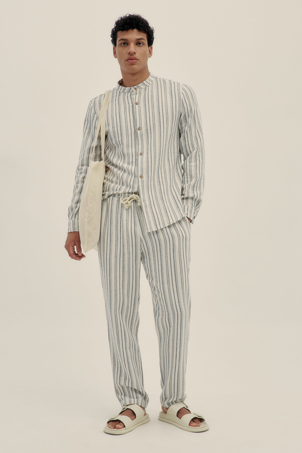 Pantalón Rayas Azul - Polonio