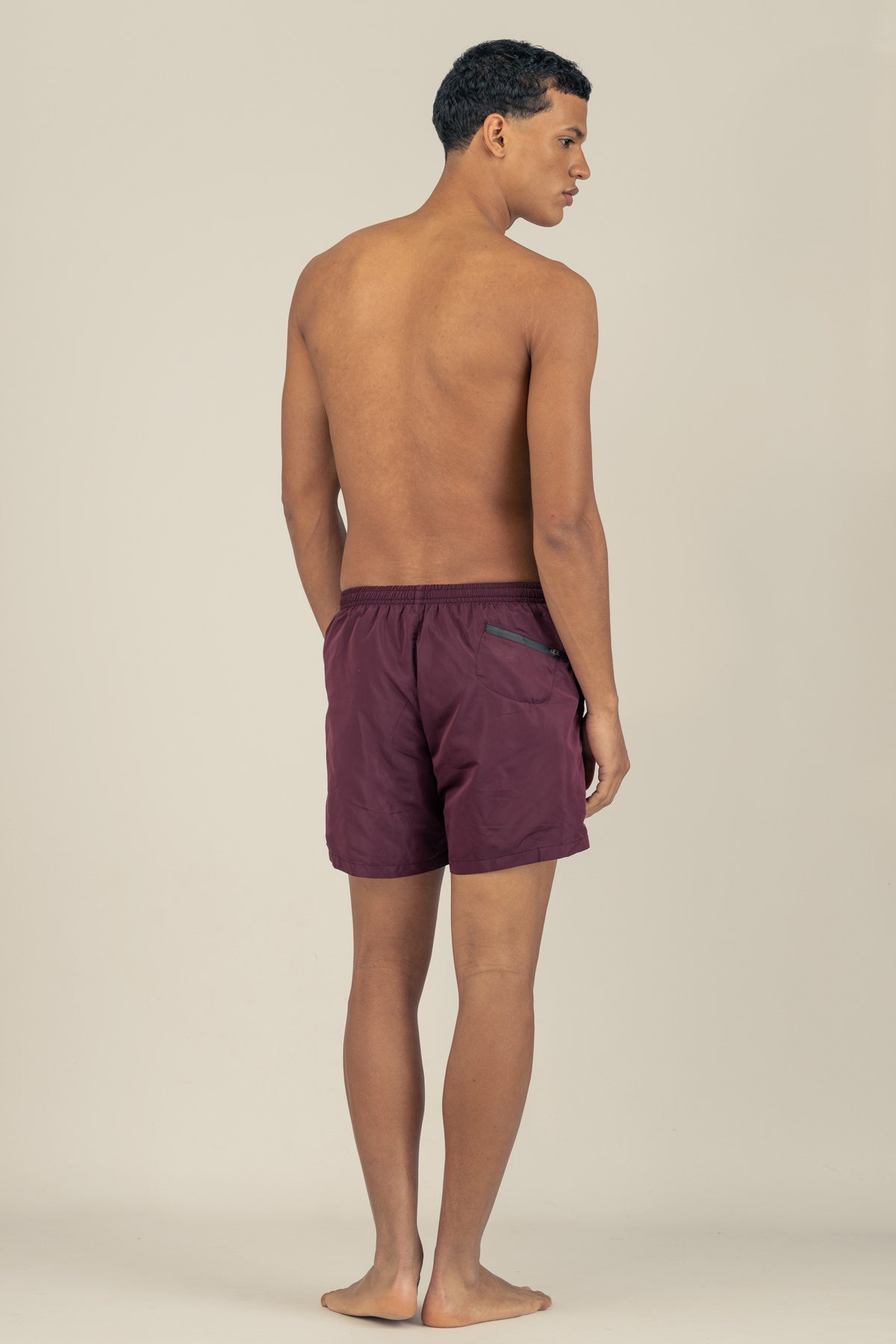 Short de Baño Runner Cabo Burgundy - Polonio