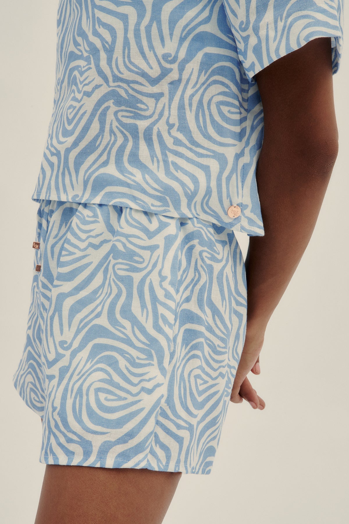 Short Vale Zebra Cielo - Polonio
