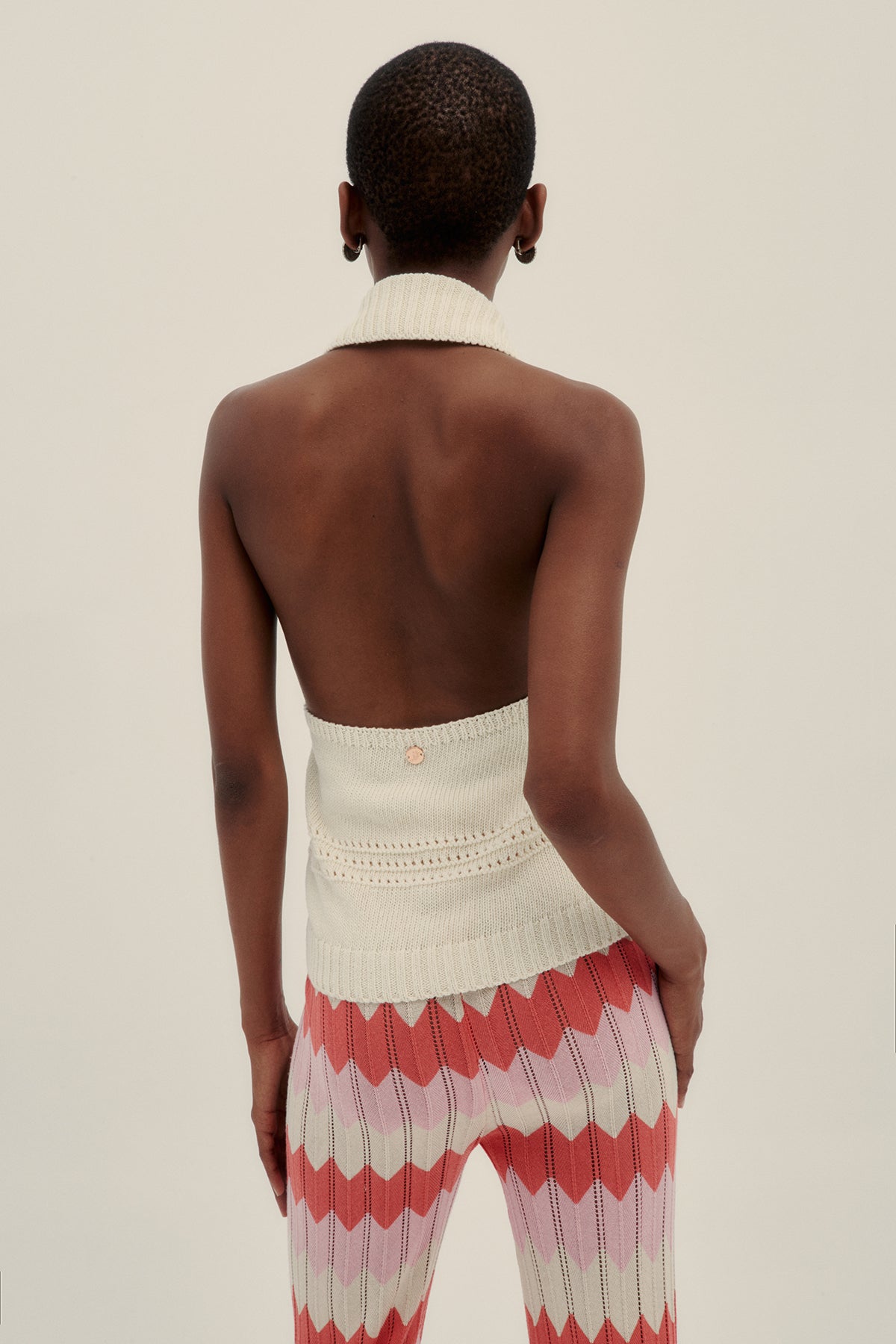 Top Halter Crema - Polonio