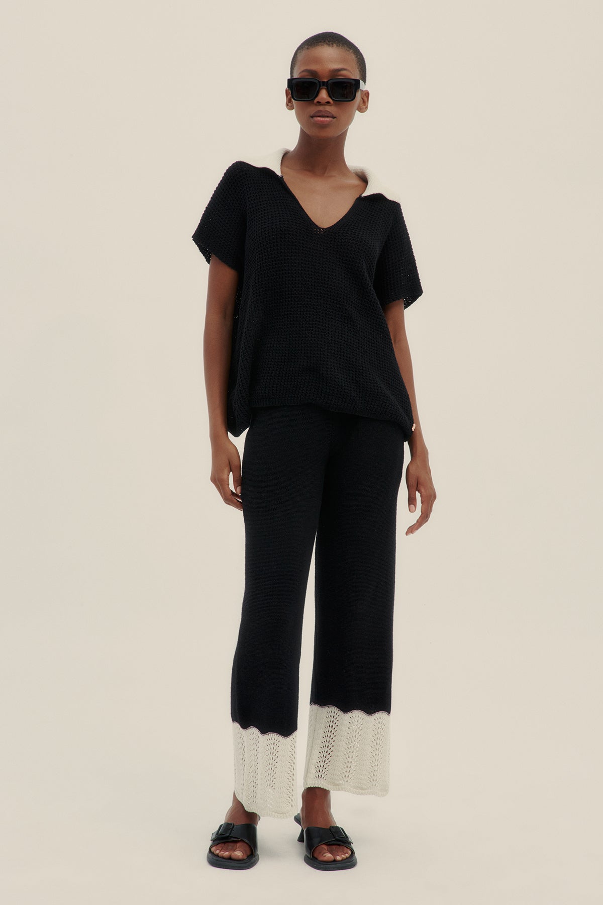 Top Tejido Lu Negro - Polonio