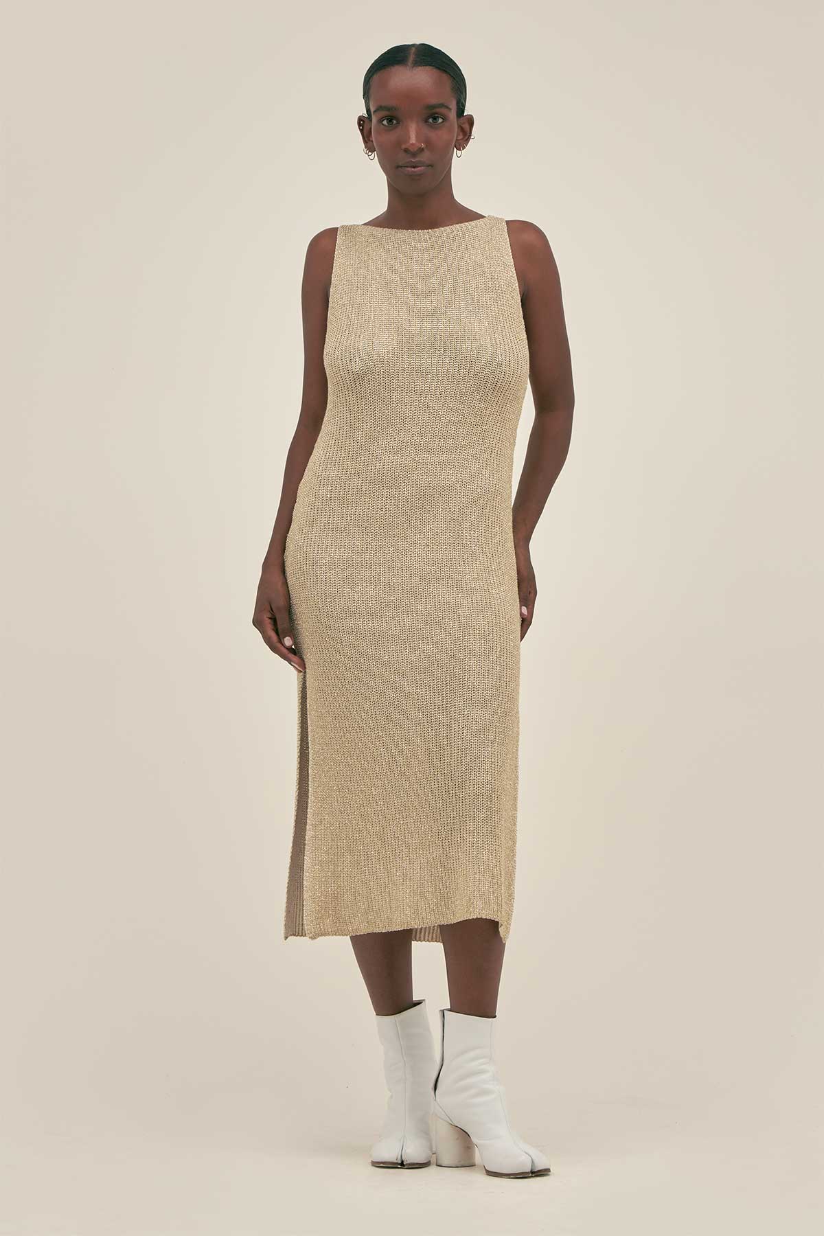 Vestido Eli Lurex Cloud - Polonio