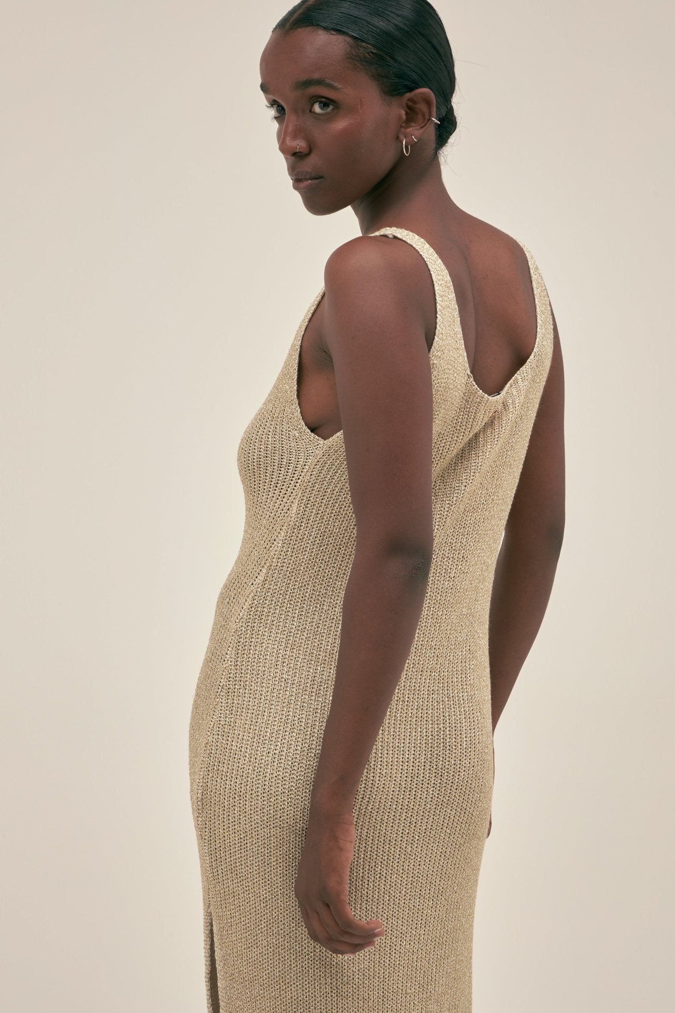 Vestido Eli Lurex Cloud - Polonio