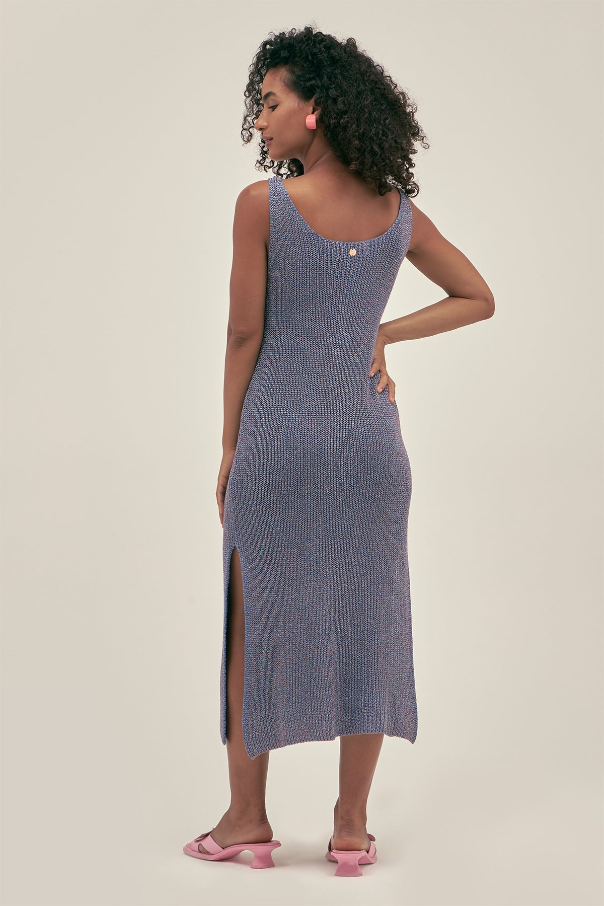Vestido Eli Lurex Lavanda - Polonio