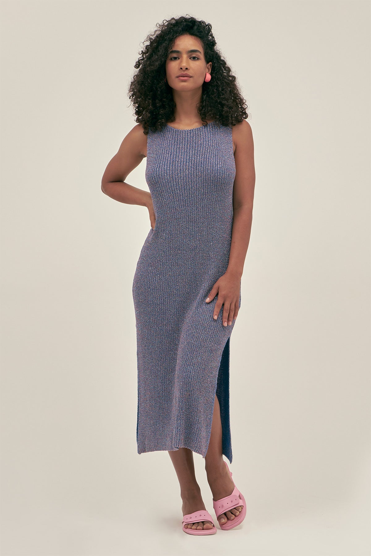 Vestido Eli Lurex Lavanda - Polonio